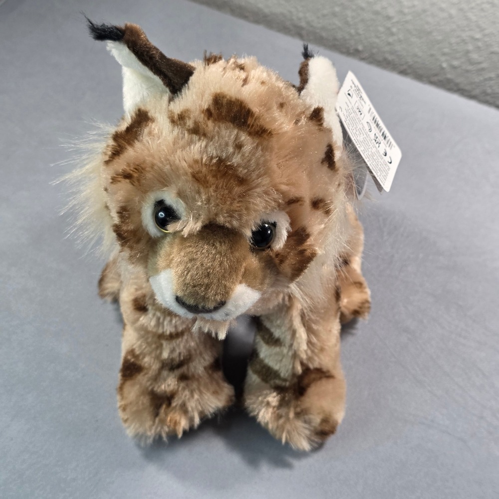 Wild Republic Cuddlekins Lynx Plush Stuffed Animal Spotted Wild Cat 12247 NWT